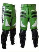 Kawasaki pantalon de cuir de moto