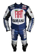 Yamaha FIAT compétition moto costume de cuir