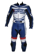 Biker Suzuki Racing Leather Suit